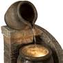 Thumbnail4 of John Timberland Cascading 35" Rustic Two Jug Fountain with LED Light more views
