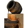Thumbnail3 of John Timberland Cascading Bowl and Jug 46" LED Rustic Fountain more views