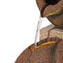 Thumbnail3 of John Timberland Cascading Jugs 30" High Indoor-Outdoor LED Fountain more views