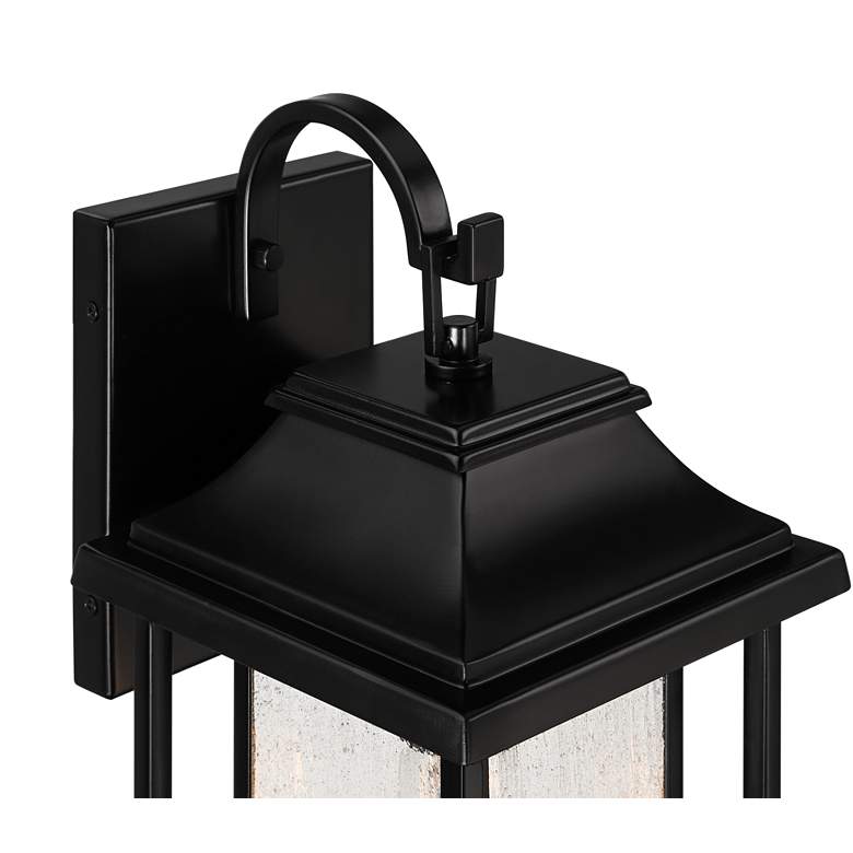 Image 3 John Timberland Cecile 15 1/4 inch Black Box Lantern Outdoor Wall Light more views