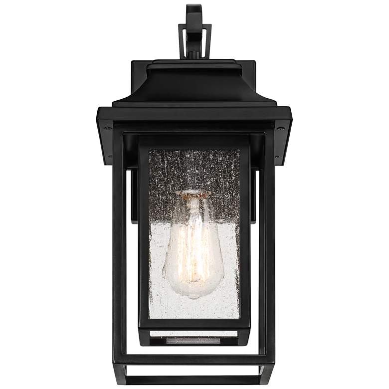 Image 5 John Timberland Cecile 15 1/4 inch Black Box Lantern Outdoor Wall Light more views