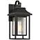 John Timberland Cecile 15" Bronze Box Lantern Outdoor Wall Light