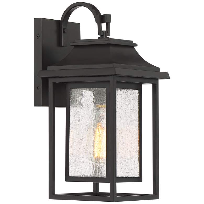 Image 5 John Timberland Cecile 15" Bronze Box Lantern Outdoor Wall Light more views