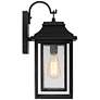 7_John Timberland Cecile 18 1/4" Black and Seeded Glass Outdoor Lantern more views