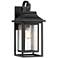 John Timberland Cecile 21 1/4" Black Box Lantern Outdoor Wall Light