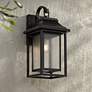 1_John Timberland Cecile 21 1/4" Black Box Lantern Outdoor Wall Light
