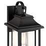 4_John Timberland Cecile 21 1/4" Black Box Lantern Outdoor Wall Light more views