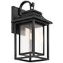 7_John Timberland Cecile 21 1/4" Black Box Lantern Outdoor Wall Light more views