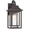 John Timberland Cecile 21" Bronze Box Lantern Outdoor Wall Light