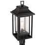 Thumbnail3 of John Timberland Cecile 23 1/4" Black Box Lantern Outdoor Post Mount more views