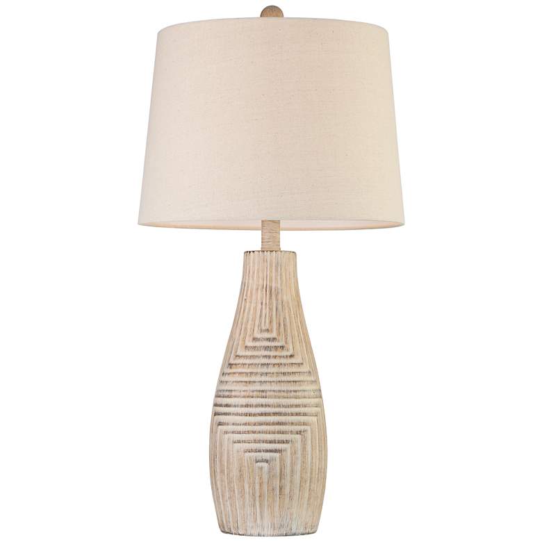 Image 7 John Timberland Chico 27 inch Light Beige Modern Rustic Table Lamp more views