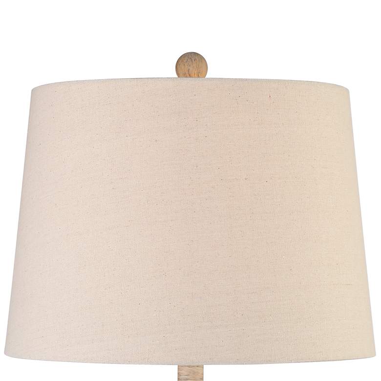 Image 3 John Timberland Chico 27" Light Wood Finish Table Lamps Set of 2 more views