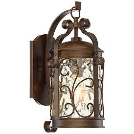 Image2 of John Timberland Conway 17 1/2" Bronze Scroll Outdoor Wall Light