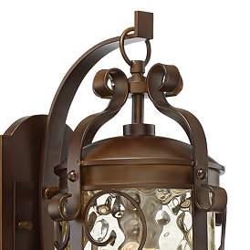 Image3 of John Timberland Conway 17 1/2" Bronze Scroll Outdoor Wall Light more views