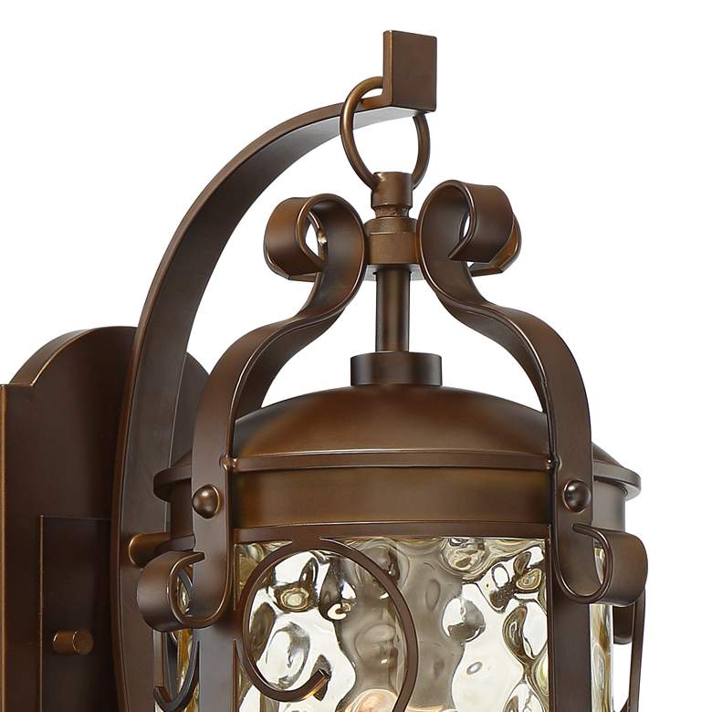 Image 3 John Timberland Conway 17 1/2" Bronze Scroll Outdoor Wall Light more views