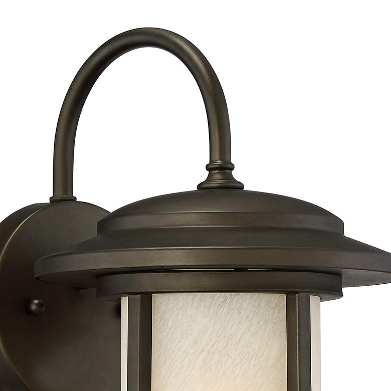 Image 3 John Timberland Cressona 12" High Bronze Outdoor Wall Lights Set of 2 more views