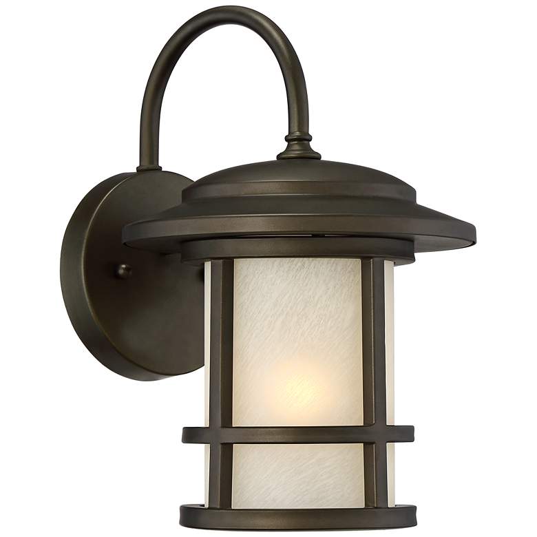 Image 2 John Timberland Cressona 12" High Oil-Rubbed Bronze Outdoor Wall Light