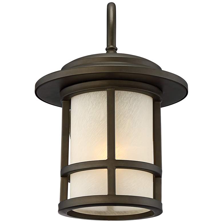 Image 3 John Timberland Cressona 12" High Oil-Rubbed Bronze Outdoor Wall Light more views