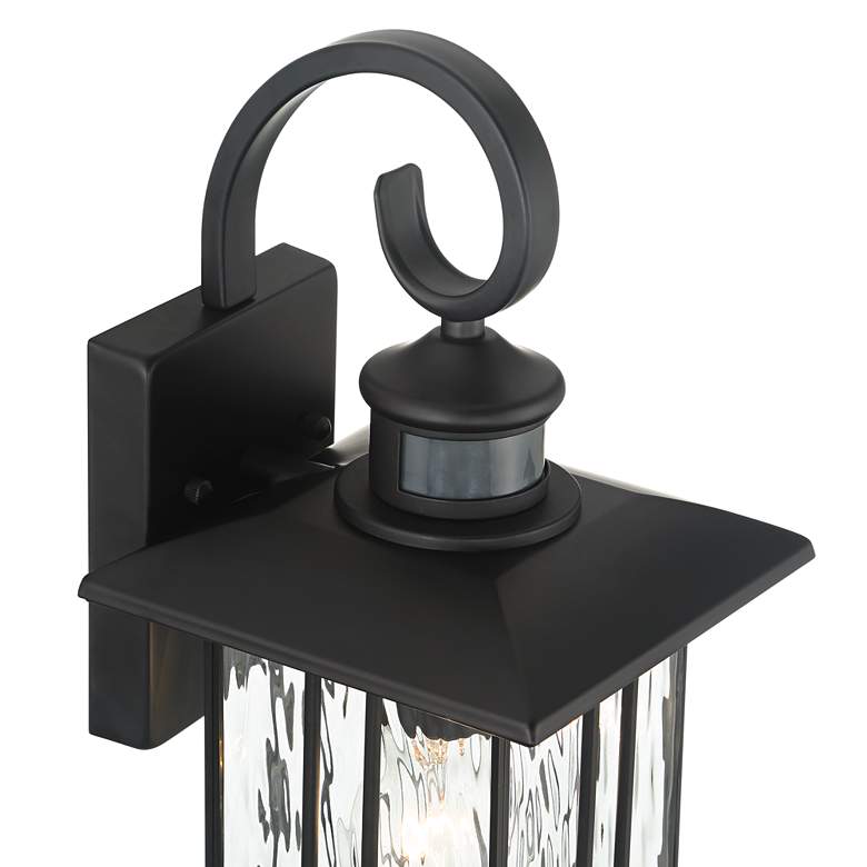 Image 3 John Timberland Deaver 15 1/2" Matte Black Motion Sensor Outdoor Light more views