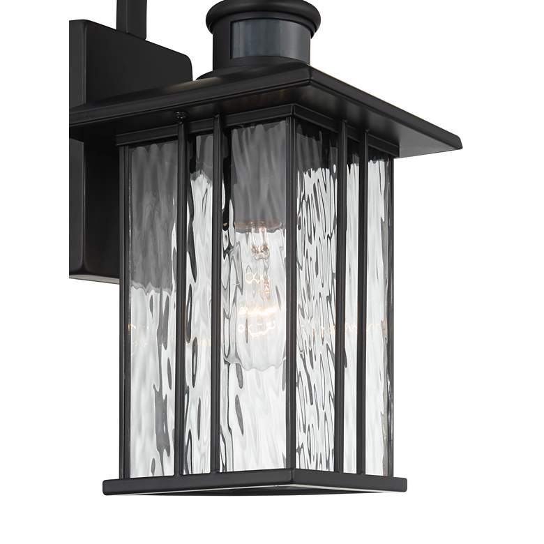 Image 4 John Timberland Deaver 15 1/2" Matte Black Motion Sensor Outdoor Light more views