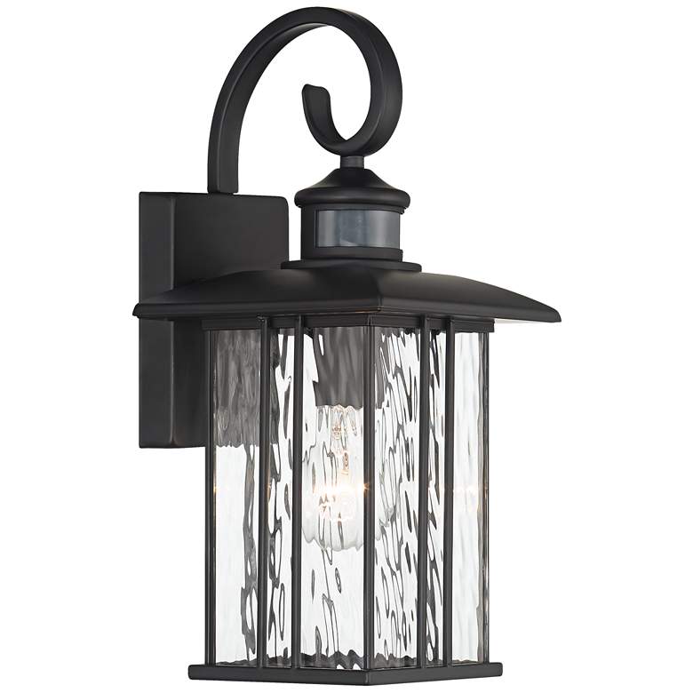 Image 6 John Timberland Deaver 15 1/2" Matte Black Motion Sensor Outdoor Light more views