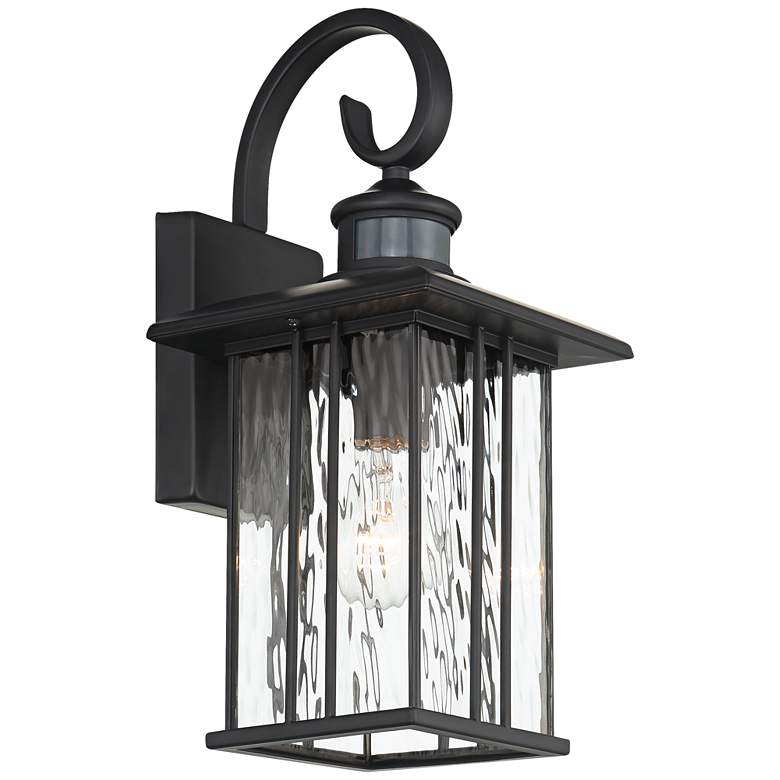 Image 7 John Timberland Deaver 15 1/2" Matte Black Motion Sensor Outdoor Light more views