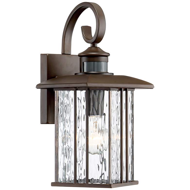 Image 2 John Timberland Deaver 15 1/4" Bronze Motion Sensor Outdoor Wall Light