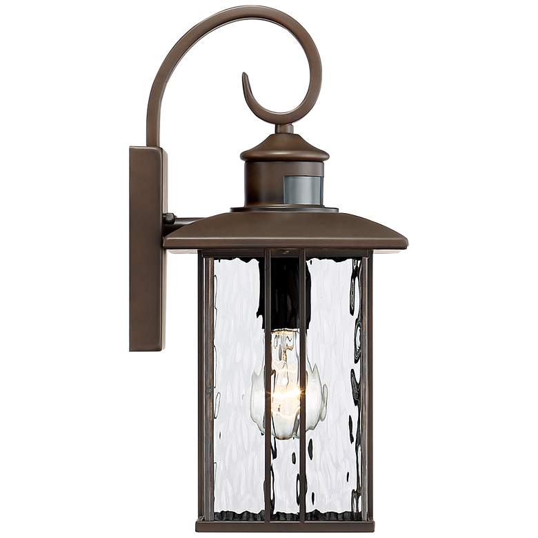 Image 6 John Timberland Deaver 15 1/4" Bronze Motion Sensor Outdoor Wall Light more views