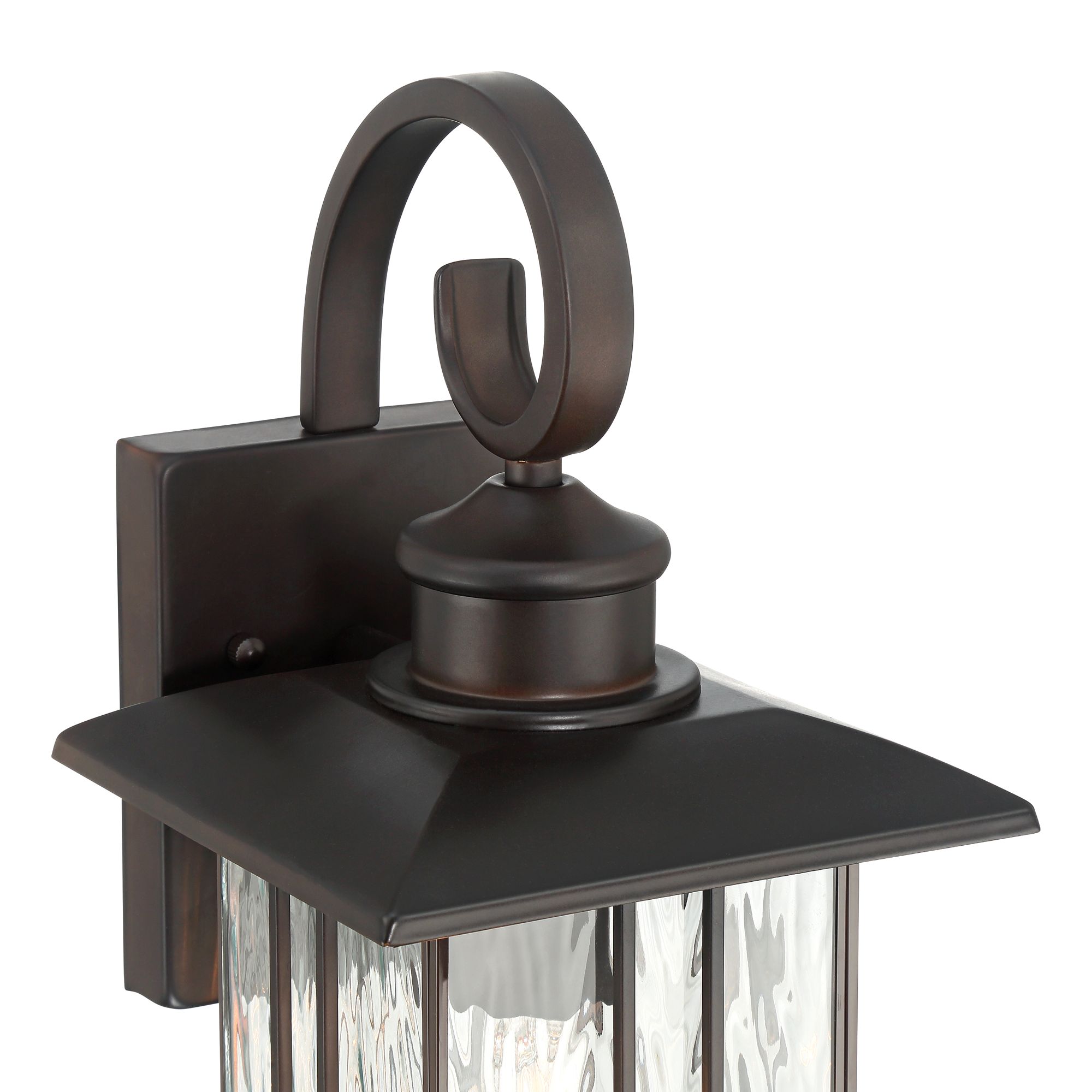 Image 4 John Timberland Deaver 15" Bronze Lantern Outdoor Wall Light more views