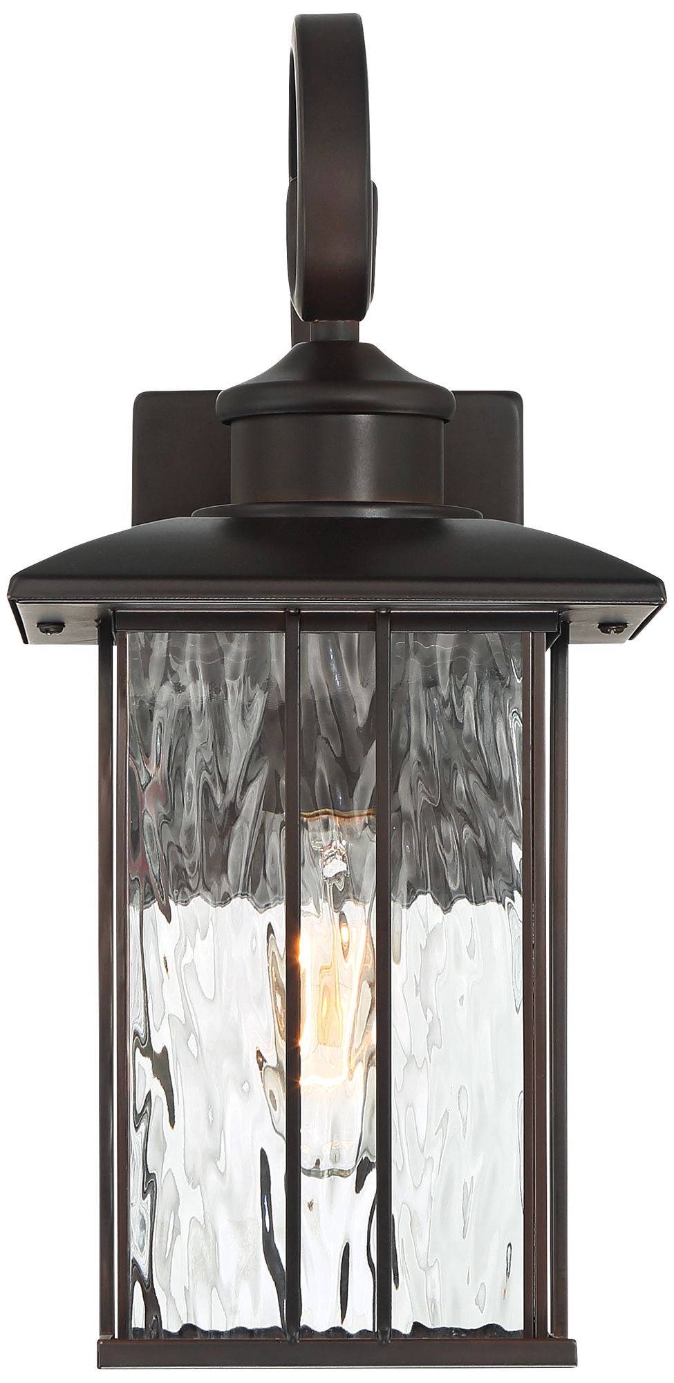 Image 5 John Timberland Deaver 15" Bronze Lantern Outdoor Wall Light more views