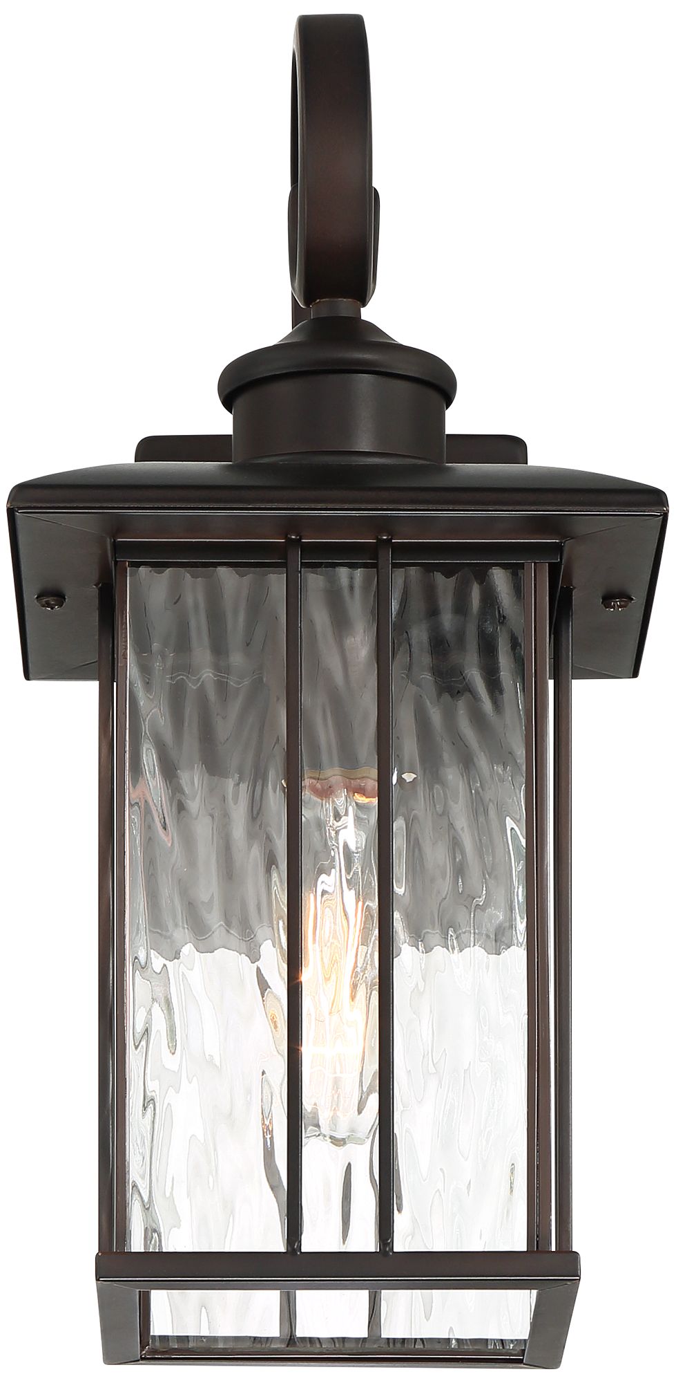 Image 6 John Timberland Deaver 15" Bronze Lantern Outdoor Wall Light more views