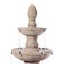 Thumbnail4 of John Timberland Domanico 57" High 3-Tier Sandstone Finish Fountain more views