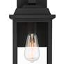 Thumbnail3 of John Timberland Eastcrest 15 1/4" Textured Black Outdoor Wall Light more views