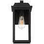 Thumbnail4 of John Timberland Eastcrest 15 1/4" Textured Black Outdoor Wall Light more views