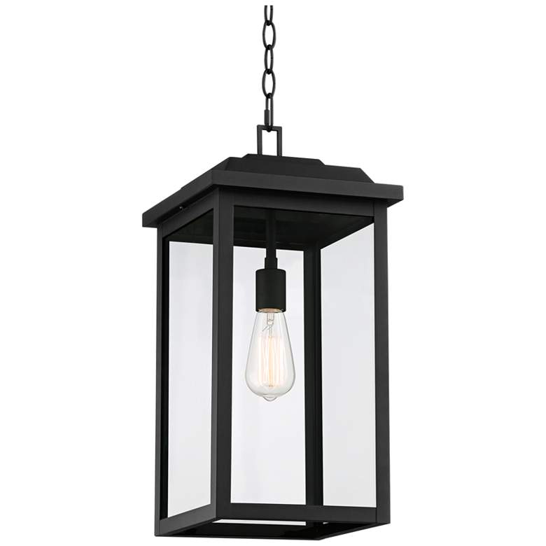 Image 2 John Timberland Eastcrest 20 1/2" Textured Black Outdoor Hanging Light