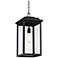 John Timberland Eastcrest 20 1/2" Textured Black Outdoor Hanging Light