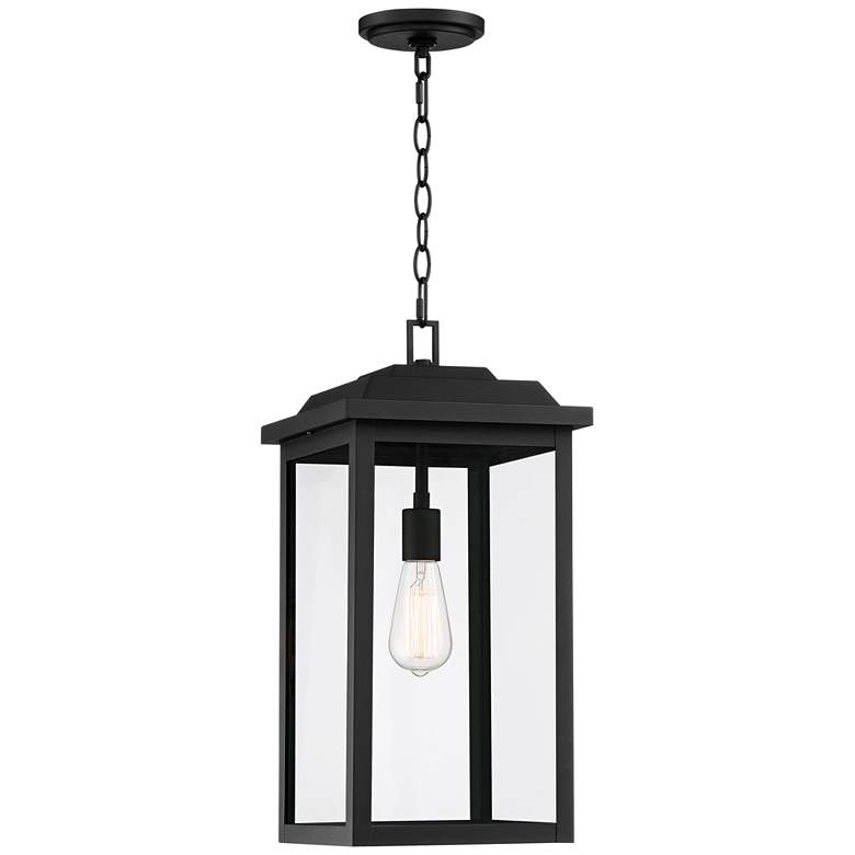 Image 6 John Timberland Eastcrest 20 1/2" Textured Black Outdoor Hanging Light more views