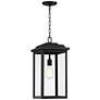 7_John Timberland Eastcrest 20 1/2" Textured Black Outdoor Hanging Light more views