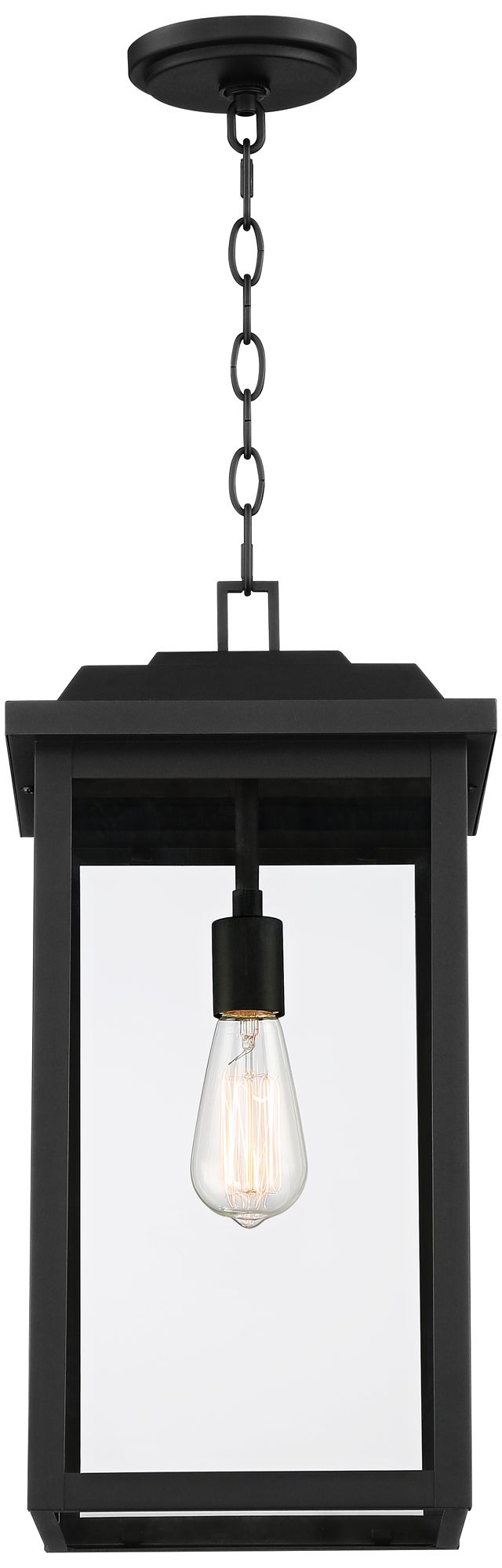 Watch A Video About the Eastcrest Textured Black Steel Outdoor Hanging Light