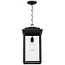 Watch A Video About the Eastcrest Textured Black Steel Outdoor Hanging Light