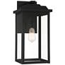 2_John Timberland Eastcrest 20 1/2" Textured Black Outdoor Wall Light