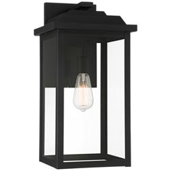 John Timberland Eastcrest 20 1/2" Textured Black Outdoor Wall Light