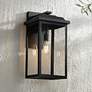 1_John Timberland Eastcrest 20 1/2" Textured Black Outdoor Wall Light