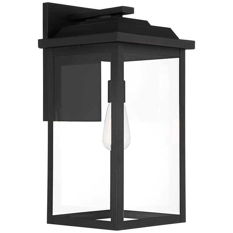 Image 5 John Timberland Eastcrest 20 1/2" Textured Black Outdoor Wall Light more views