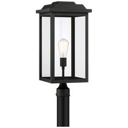 John Timberland Eastcrest 22 1/2" Textured Black Outdoor Post Light
