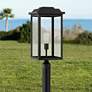 2_John Timberland Eastcrest 22 1/2" Textured Black Outdoor Post Light