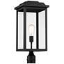 4_John Timberland Eastcrest 22 1/2" Textured Black Outdoor Post Light more views