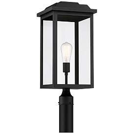 Image4 of John Timberland Eastcrest 22 1/2" Textured Black Outdoor Post Light more views