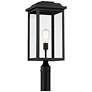 5_John Timberland Eastcrest 22 1/2" Textured Black Outdoor Post Light more views