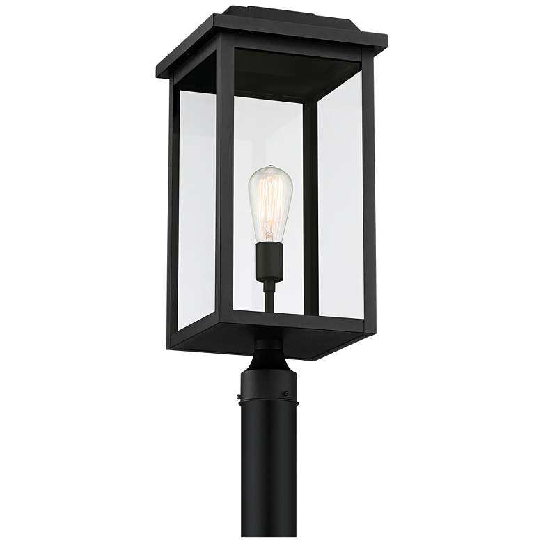 Image 5 John Timberland Eastcrest 22 1/2" Textured Black Outdoor Post Light more views